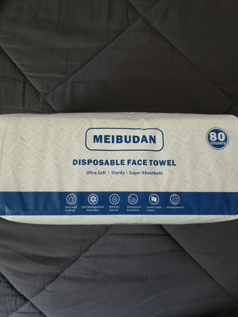 Disposable Face Towels - White (80 Count)